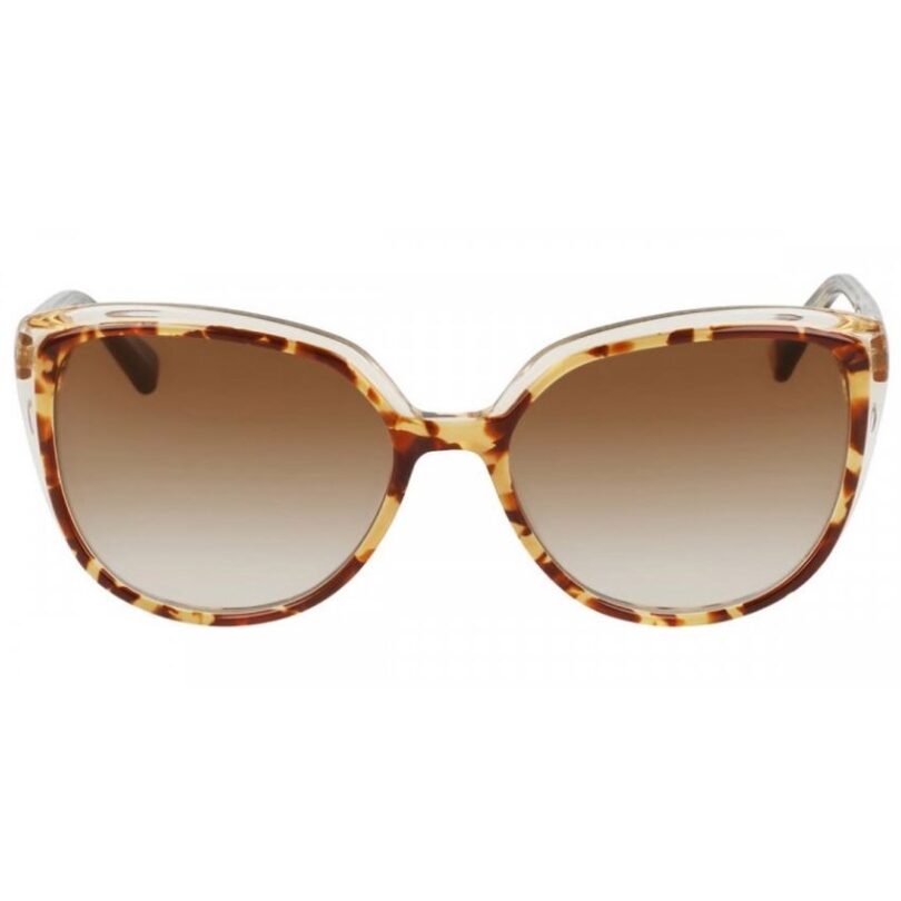 ANNE KLEIN AK7077-243 MOCHA TORTOISE WITH BROWN GRADIENT NON-POLARIZED LENSES SUNGLASSES