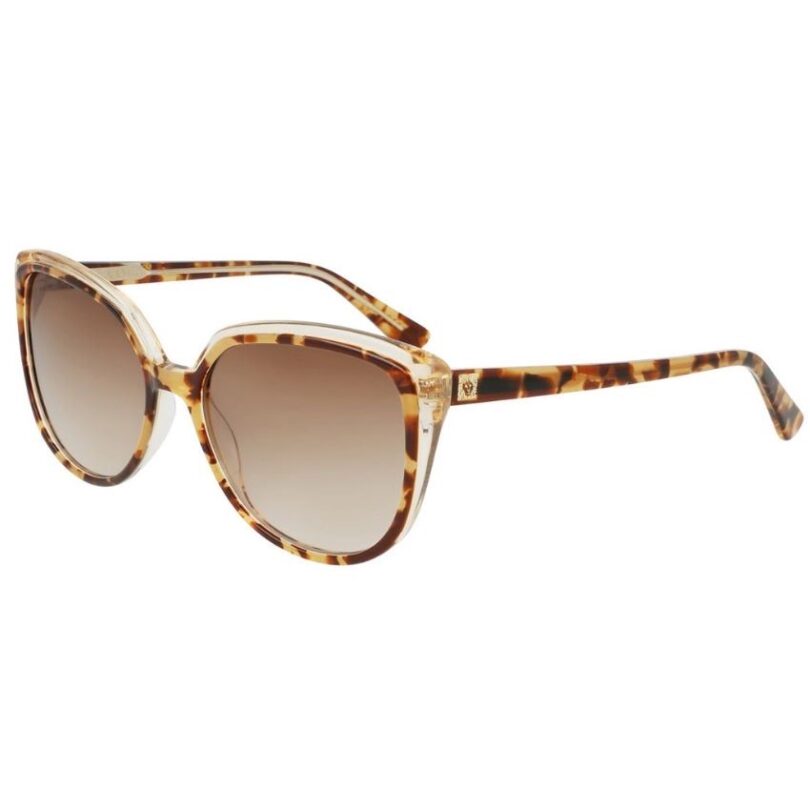 ANNE KLEIN AK7077-243 MOCHA TORTOISE WITH BROWN GRADIENT NON-POLARIZED LENSES SUNGLASSES - Image 2