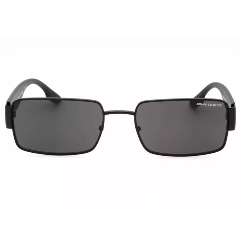 ARMANI EXCHANGE 0AX2052S-600087 MENS METAL AVIATOR BLACK/GREY SUNGLASSES