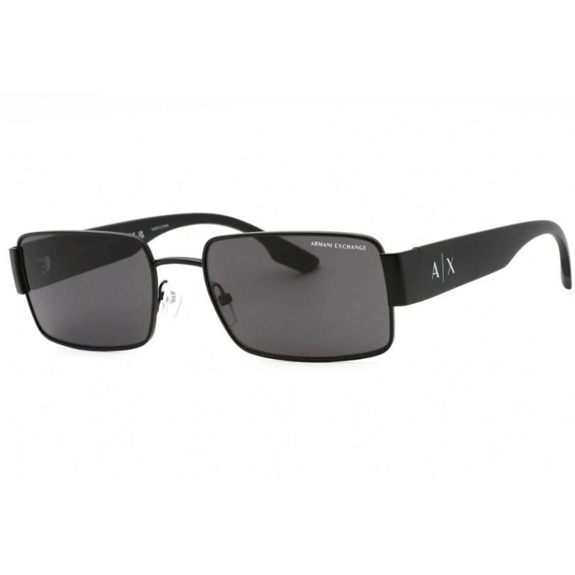ARMANI EXCHANGE 0AX2052S-600087 MENS METAL AVIATOR BLACK/GREY SUNGLASSES - Image 2