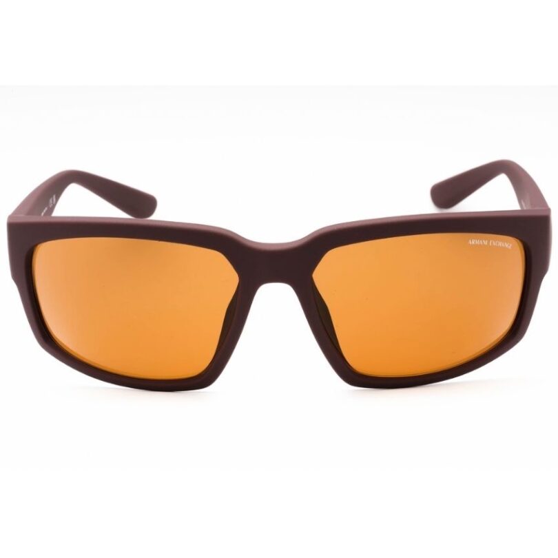 ARMANI EXCHANGE 0AX4142SU-834773 MEN’S MATTE BORDEAUX BROWN FRAME SUNGLASSES