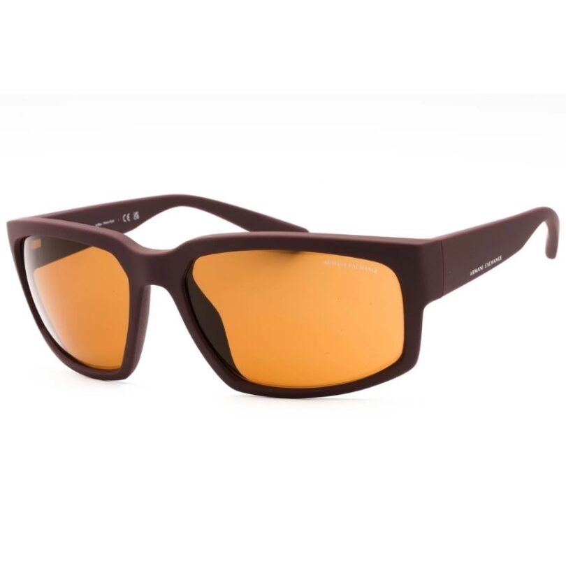 ARMANI EXCHANGE 0AX4142SU-834773 MEN’S MATTE BORDEAUX BROWN FRAME SUNGLASSES - Image 2