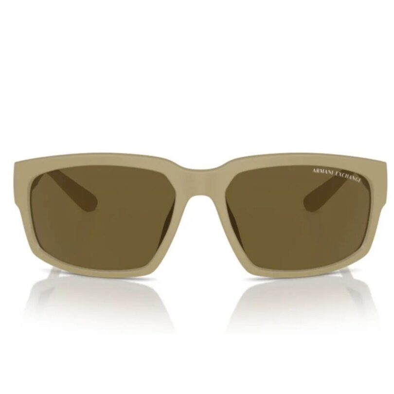 ARMANI EXCHANGE 0AX4142SU-834873 MEN’S MATTE BEIGE/ BROWN SUNGLASSES