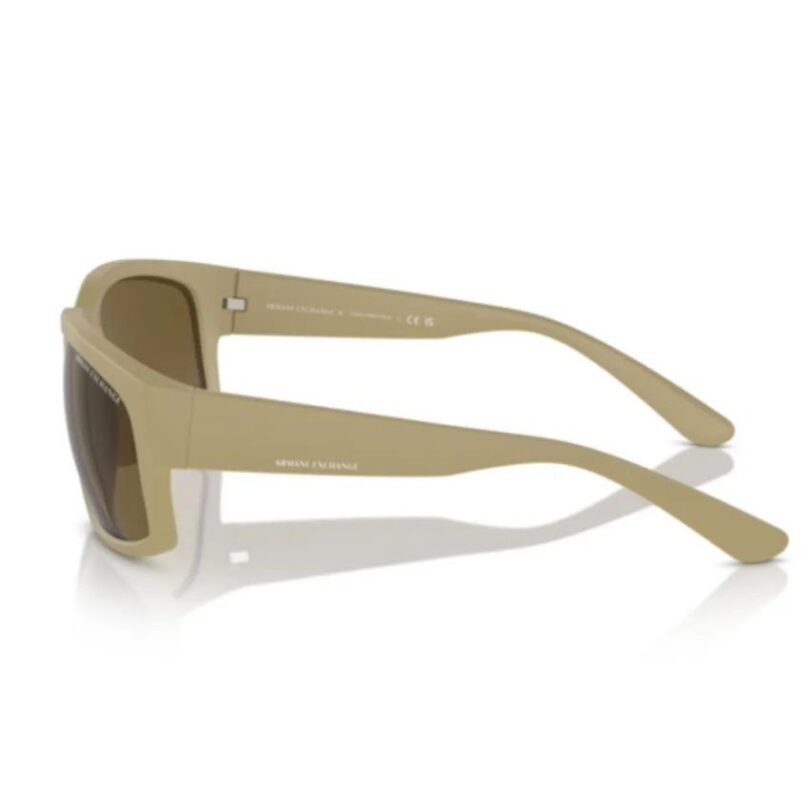ARMANI EXCHANGE 0AX4142SU-834873 MEN’S MATTE BEIGE/ BROWN SUNGLASSES - Image 2