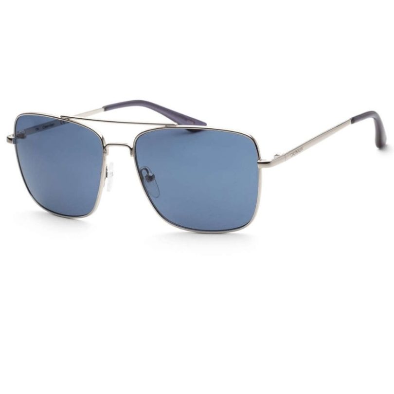CALVIN-KLEIN-CK19136S-045 Men’s CK19136S 045 Silver Smoke Gray Sunglasses - Image 2
