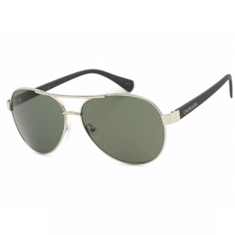 CALVIN KLEIN CK19316S-045 Women’s Aviator Frame Green Lens Sunglasses
