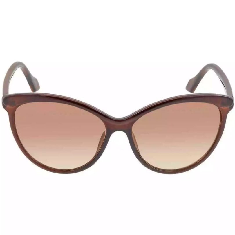 CALVIN KLEIN CK19534S-210 Women’s Cat Eye Brown Frame Sunglasses