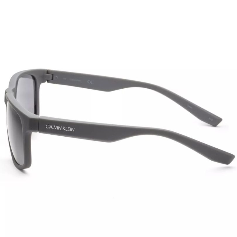 CALVIN KLEIN CK19539S-020 Men’s Matte Grey Frame Sunglasses - Image 2