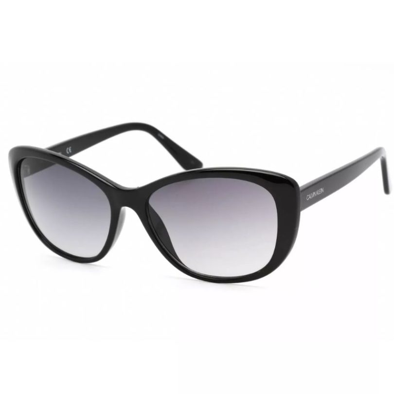 CALVIN KLEIN CK19560S-001 Women’s Black Cat Eye Frame Sunglasses