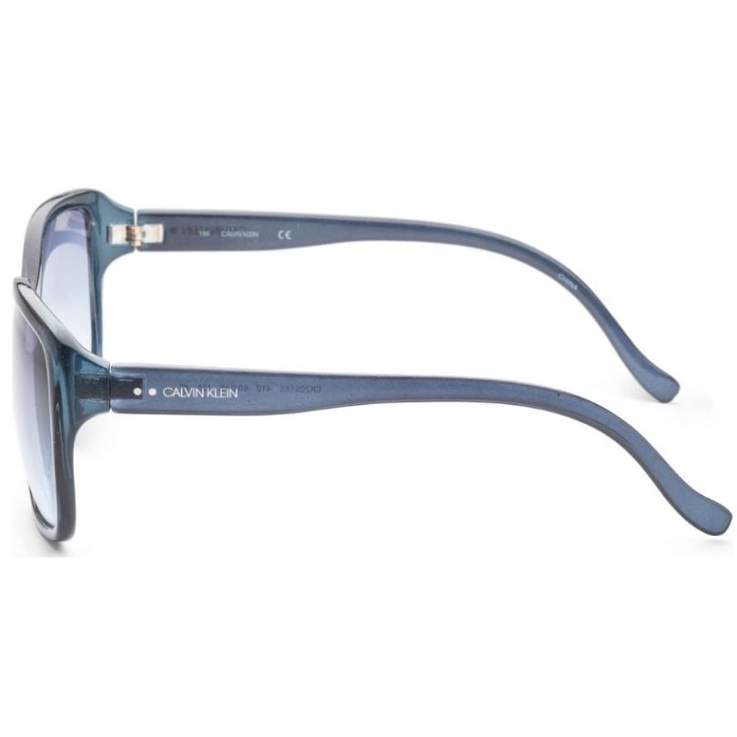 CALVIN KLEIN CK20518S-410 Women’s Crystal Navy Plastic Frame Sunglasses - Image 3