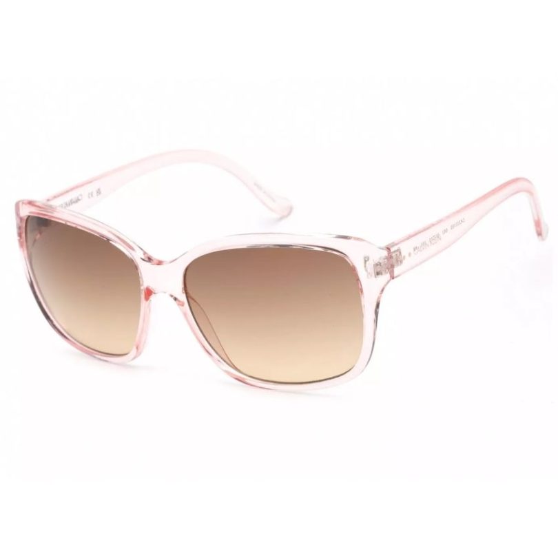 CALVIN KLEIN CK20518S-662  Women’s Crystal Rose Frame Brown Gradient Sunglasses - Image 2