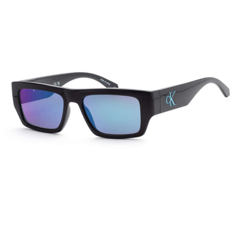 CALVIN KLEIN CKJ22635S-001 Unisex Blue Lens Rectangle Shape Sunglasses