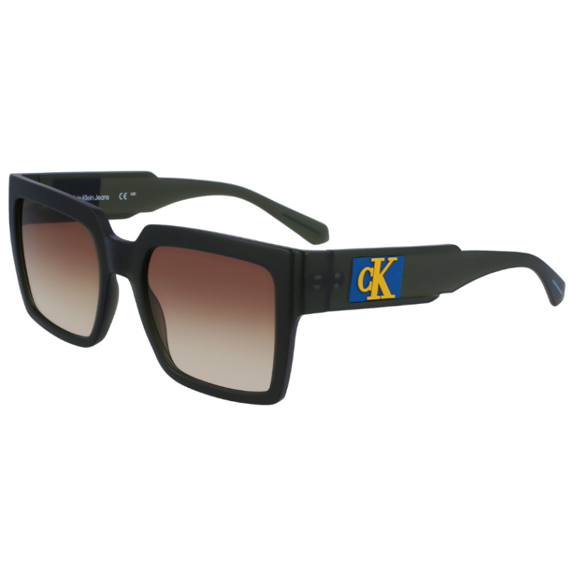 CALVIN KLEIN CKJ23622S-309 Unisex Transparent Khaki Frame Sunglasses