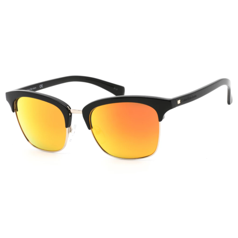 CALVIN KLEIN CKJ464SAF-001 Unisex Orange Mirrored Lens Sunglasses