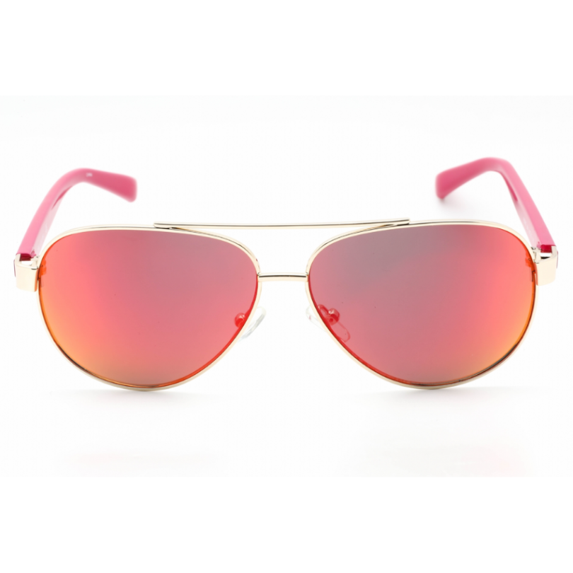 CALVIN KLEIN R358S-664 Unisex Gold Metal Frame Sunglasses - Image 2