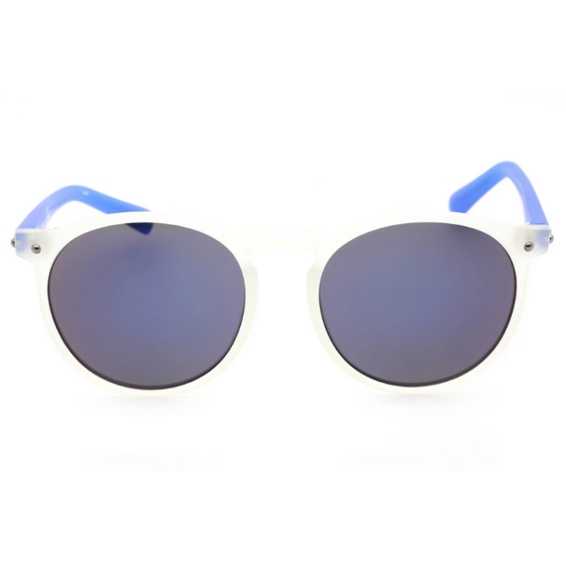 CALVIN KLEIN R740S-971 Unisex Opaque White Frame Sunglasses