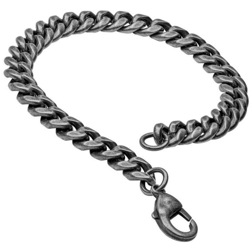 Fred Bennett B5470 Antique Plated Stainless-Steel Mens Bracelet