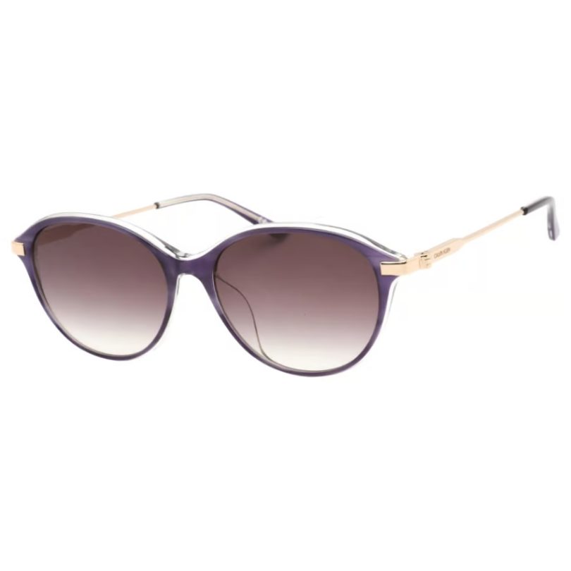 CALVIN-KLEIN-CK19713SA-506 Women’s Oval Crystal / Brow Sunglasses - Image 2