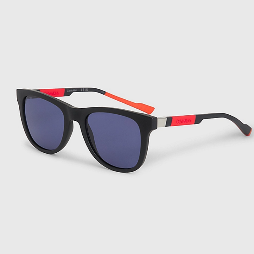 CALVIN KLEIN CK23507S-002 Men’s Dark Blue Plastic Lens Sunglasses - Image 2
