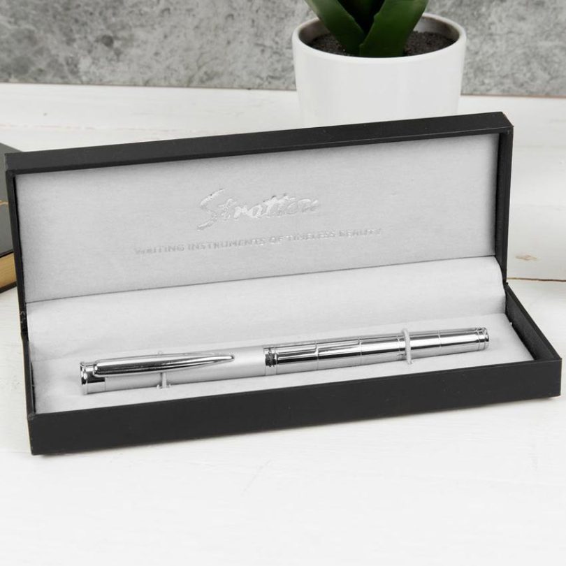 Stratton ST1024 Roller Ball 2 Tone Chrome Pen - Image 2