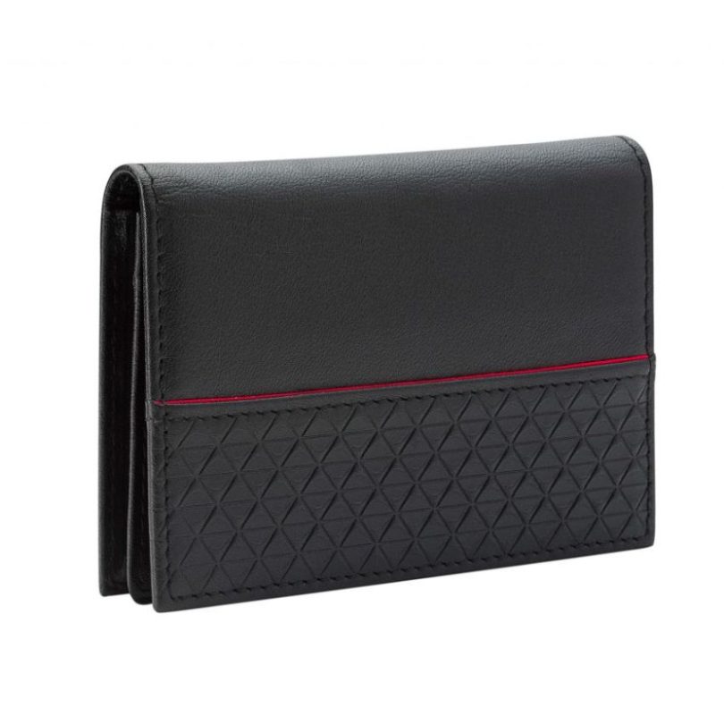 Fred Bennett W017 Black Recycled Leather Card Holder
